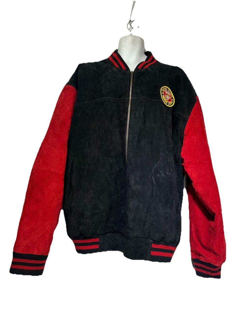 Vintage Leather US Marines Suede Leather Jacket Men’s Size 5X